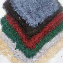 Tecido 100% poliéster tricotado com pelo sintético de pêlo comprido